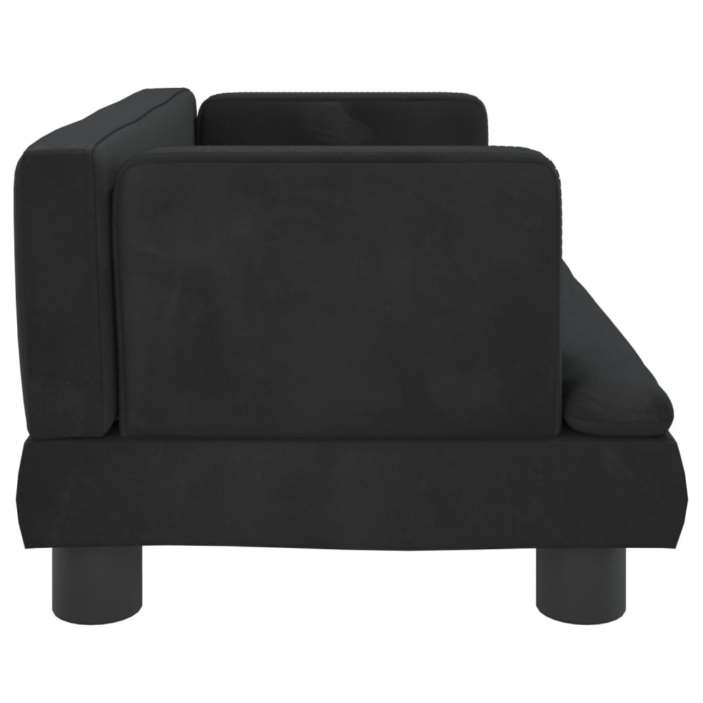 Kindersofa Samt 60x40x30 cm und 80x45x30 cm - Yekta