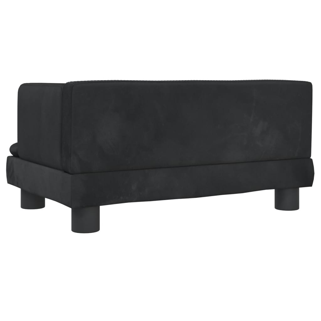 Kindersofa Samt 60x40x30 cm und 80x45x30 cm - Yekta
