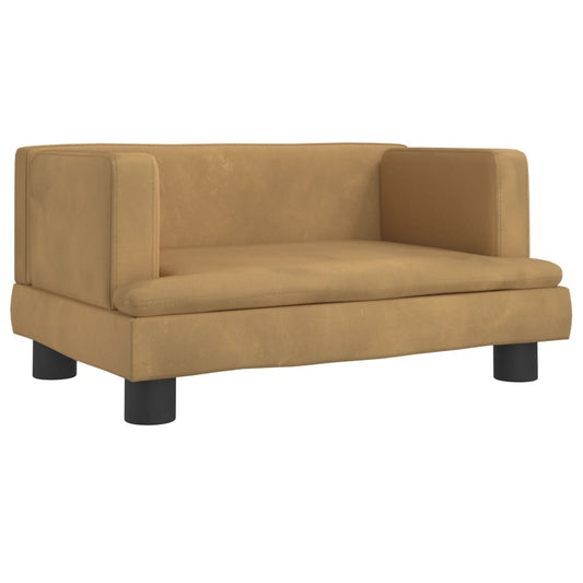 Kindersofa Samt 60x40x30 cm und 80x45x30 cm - Yekta