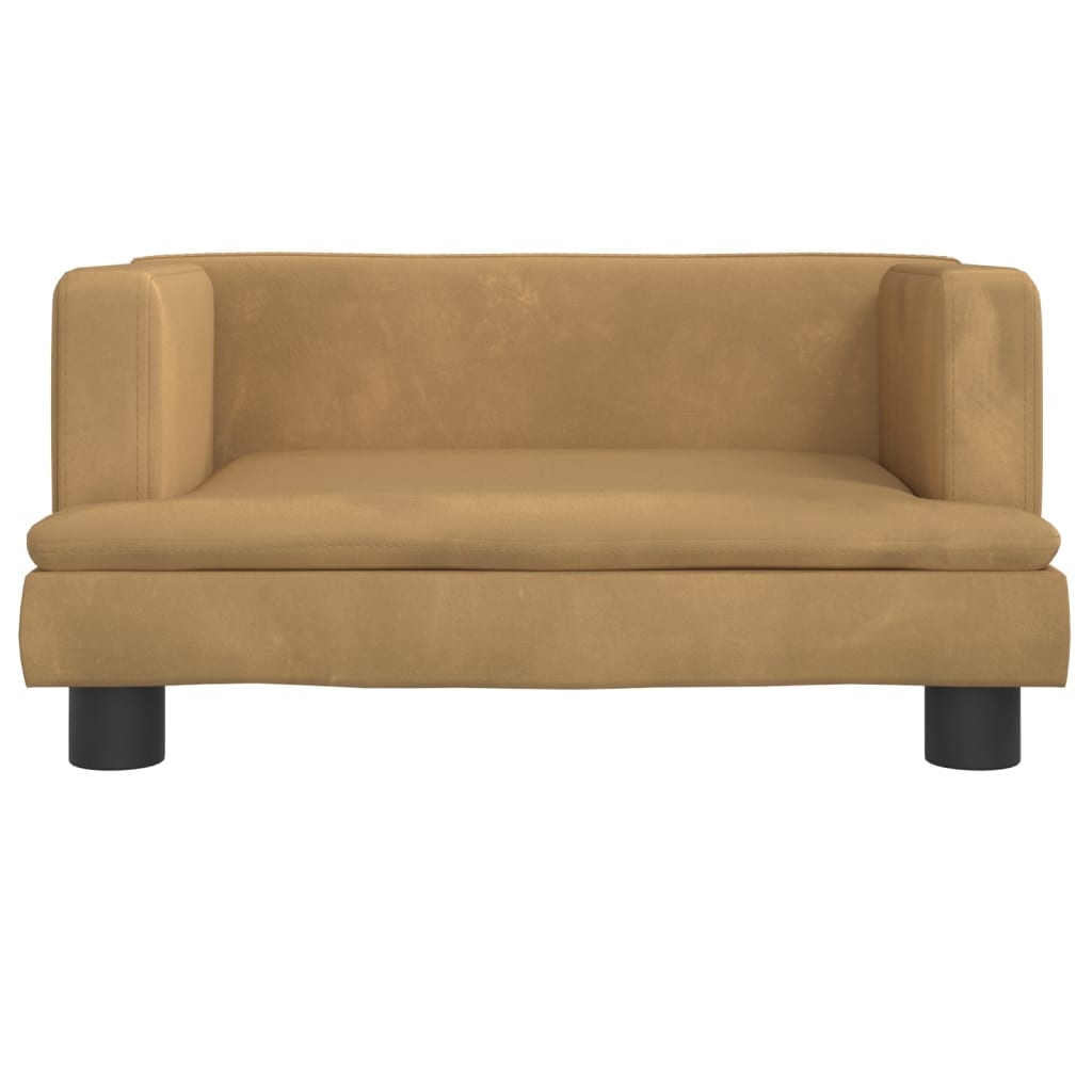 Kindersofa Samt 60x40x30 cm und 80x45x30 cm - Yekta