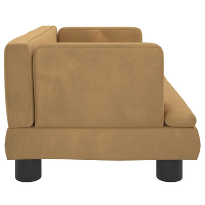 Kindersofa Samt 60x40x30 cm und 80x45x30 cm - Yekta