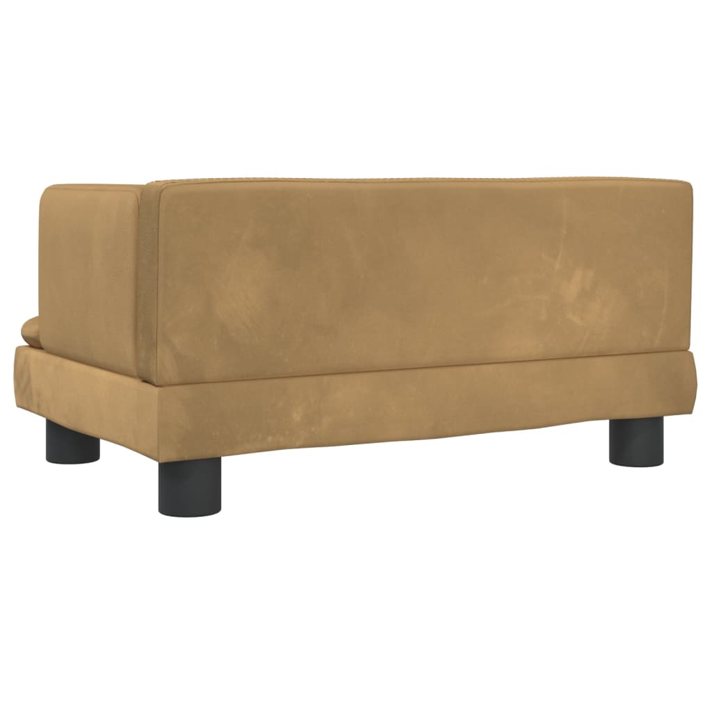 Kindersofa Samt 60x40x30 cm und 80x45x30 cm - Yekta