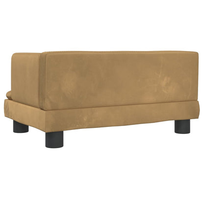 Kindersofa Samt 60x40x30 cm und 80x45x30 cm - Yekta