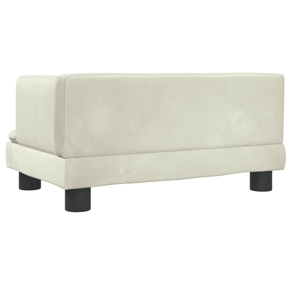Kindersofa Samt 60x40x30 cm und 80x45x30 cm - Yekta
