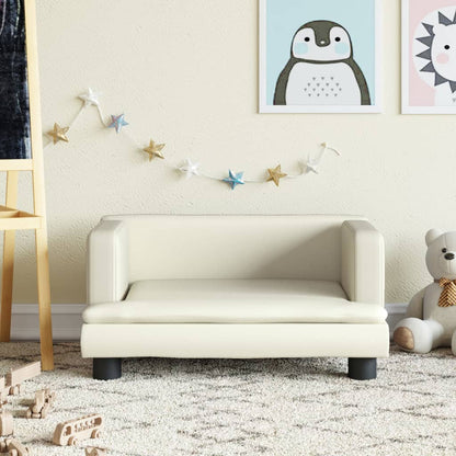 Kindersofa Kunstleder 60x40x30 cm und 80x45x30 cm - Yekta