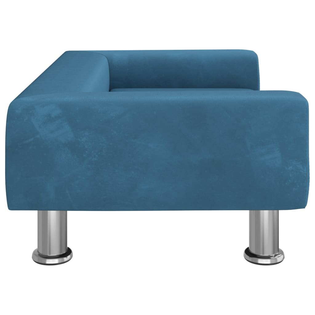 Kindersofa Samt 50x40x26,5 cm und 70x45x26,5 cm in verschiedenen Farben - Yekta