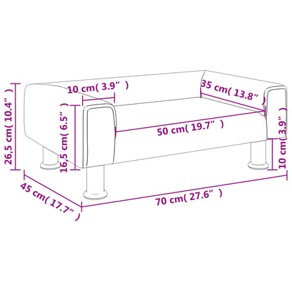 Kindersofa Samt 50x40x26,5 cm und 70x45x26,5 cm in verschiedenen Farben - Yekta