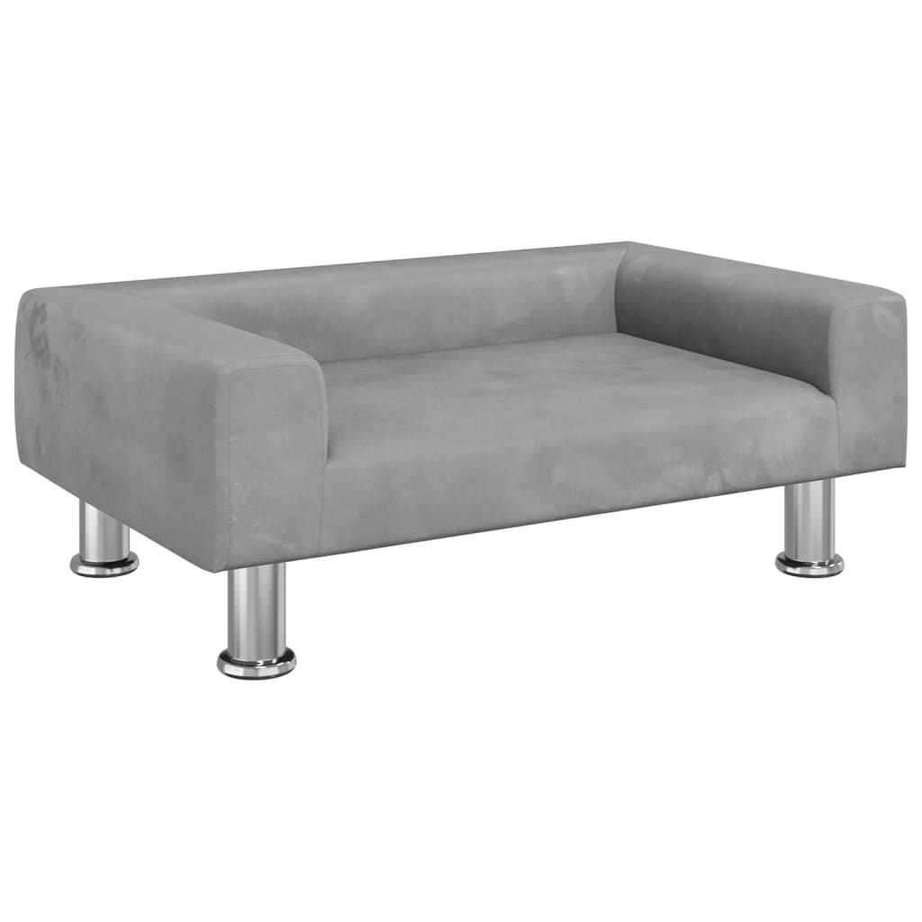 Kindersofa Samt 50x40x26,5 cm und 70x45x26,5 cm in verschiedenen Farben - Yekta