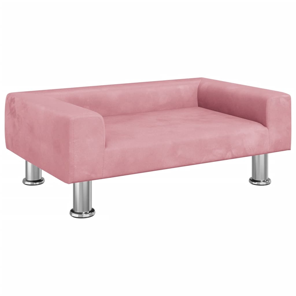 Kindersofa Samt 50x40x26,5 cm und 70x45x26,5 cm in verschiedenen Farben - Yekta