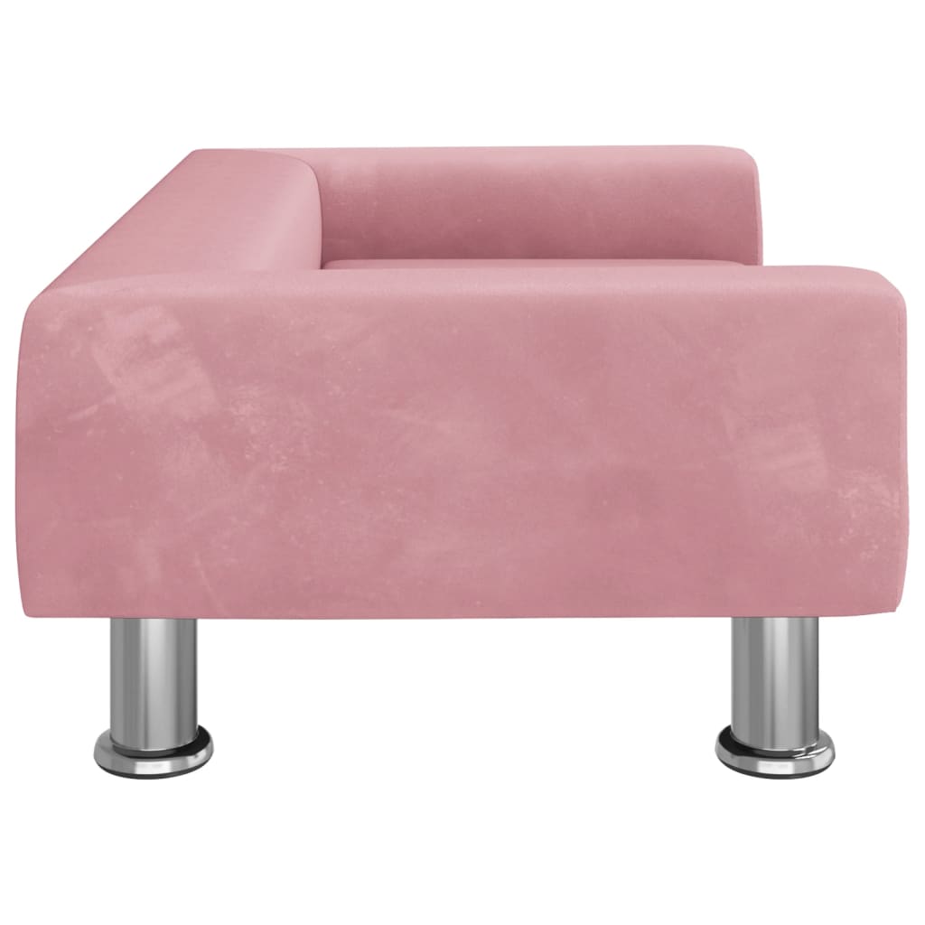 Kindersofa Samt 50x40x26,5 cm und 70x45x26,5 cm in verschiedenen Farben - Yekta