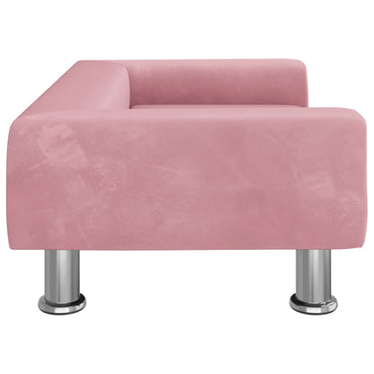 Kindersofa Samt 50x40x26,5 cm und 70x45x26,5 cm in verschiedenen Farben - Yekta