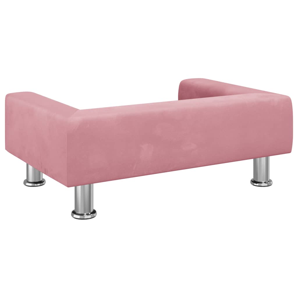 Kindersofa Samt 50x40x26,5 cm und 70x45x26,5 cm in verschiedenen Farben - Yekta