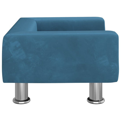 Kindersofa Samt 50x40x26,5 cm und 70x45x26,5 cm in verschiedenen Farben - Yekta