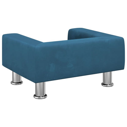 Kindersofa Samt 50x40x26,5 cm und 70x45x26,5 cm in verschiedenen Farben - Yekta
