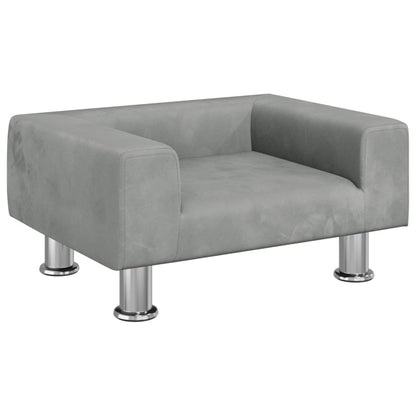 Kindersofa Samt 50x40x26,5 cm und 70x45x26,5 cm in verschiedenen Farben - Yekta