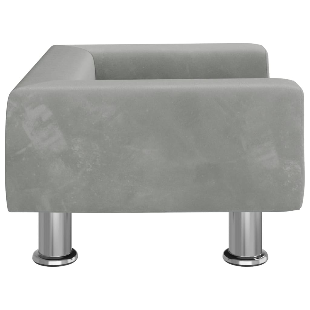 Kindersofa Samt 50x40x26,5 cm und 70x45x26,5 cm in verschiedenen Farben - Yekta