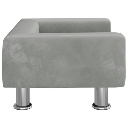 Kindersofa Samt 50x40x26,5 cm und 70x45x26,5 cm in verschiedenen Farben - Yekta