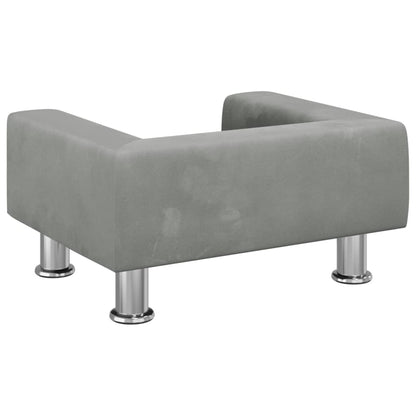 Kindersofa Samt 50x40x26,5 cm und 70x45x26,5 cm in verschiedenen Farben - Yekta