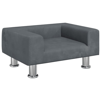 Kindersofa Samt 50x40x26,5 cm und 70x45x26,5 cm in verschiedenen Farben - Yekta