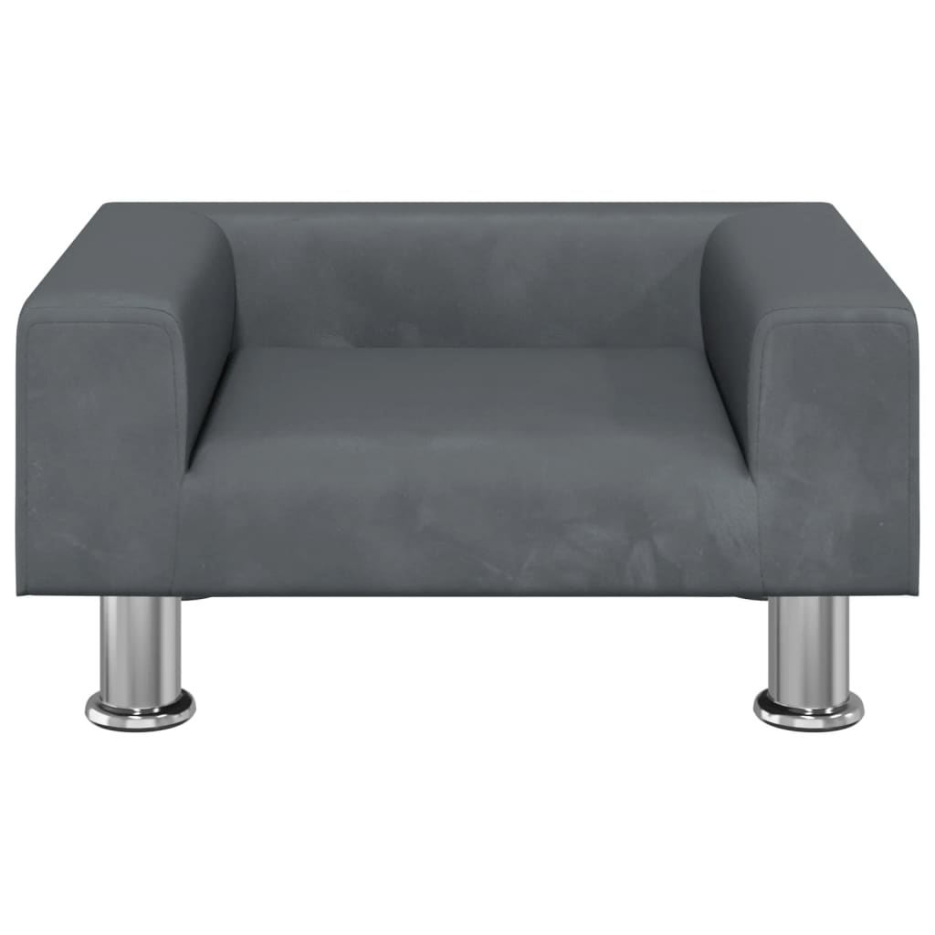 Kindersofa Samt 50x40x26,5 cm und 70x45x26,5 cm in verschiedenen Farben - Yekta