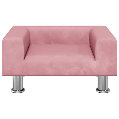 Kindersofa Samt 50x40x26,5 cm und 70x45x26,5 cm in verschiedenen Farben - Yekta