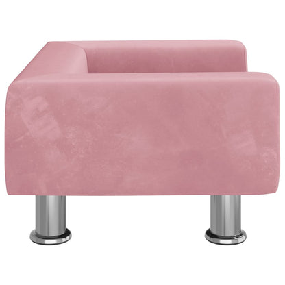 Kindersofa Samt 50x40x26,5 cm und 70x45x26,5 cm in verschiedenen Farben - Yekta