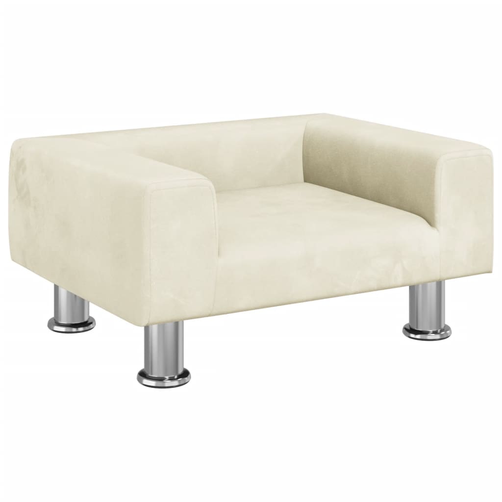 Kindersofa Samt 50x40x26,5 cm und 70x45x26,5 cm in verschiedenen Farben - Yekta