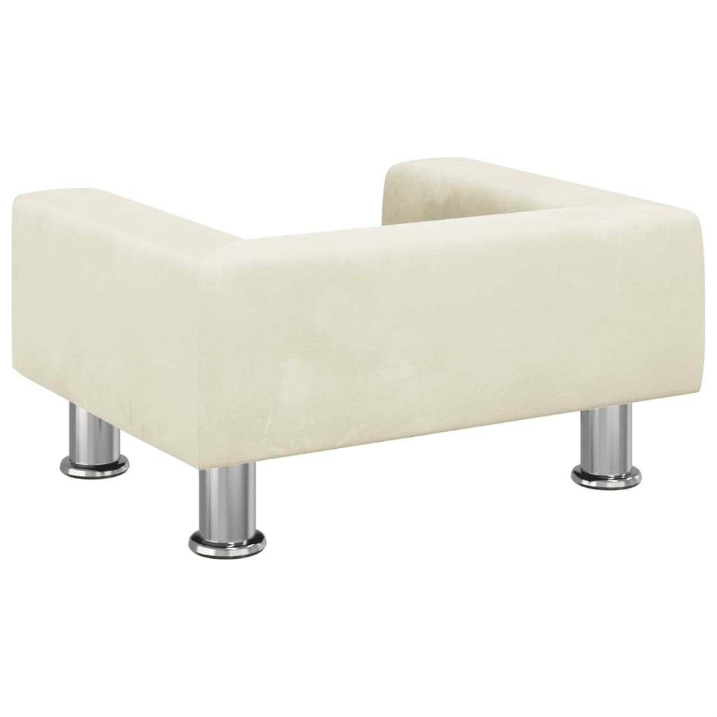 Kindersofa Samt 50x40x26,5 cm und 70x45x26,5 cm in verschiedenen Farben - Yekta