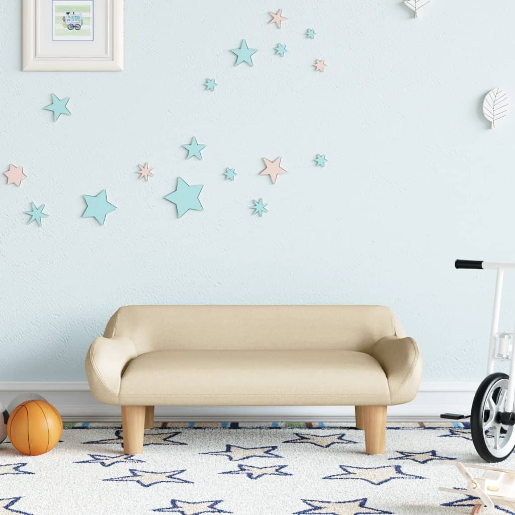 Kindersofa 70x40x24 cm Stoff - Yekta