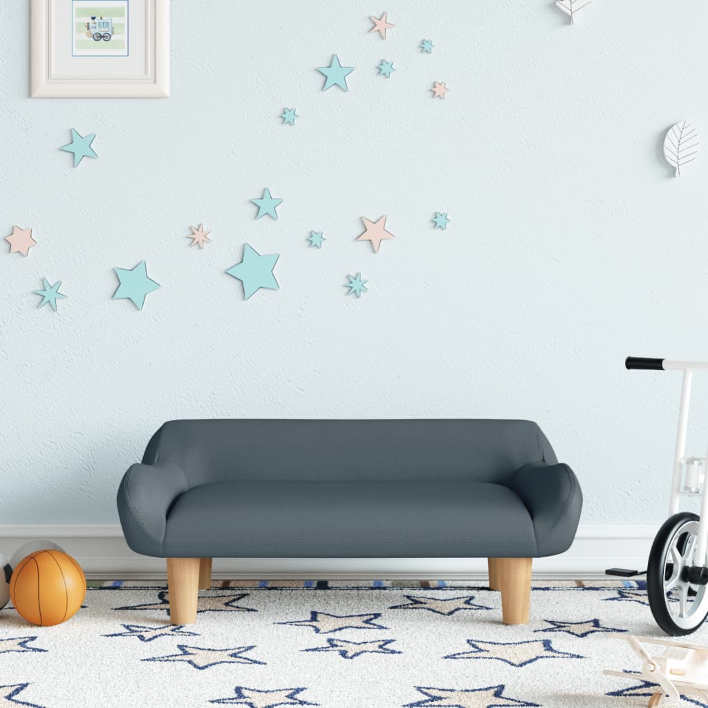 Kindersofa 70x40x24 cm Stoff - Yekta