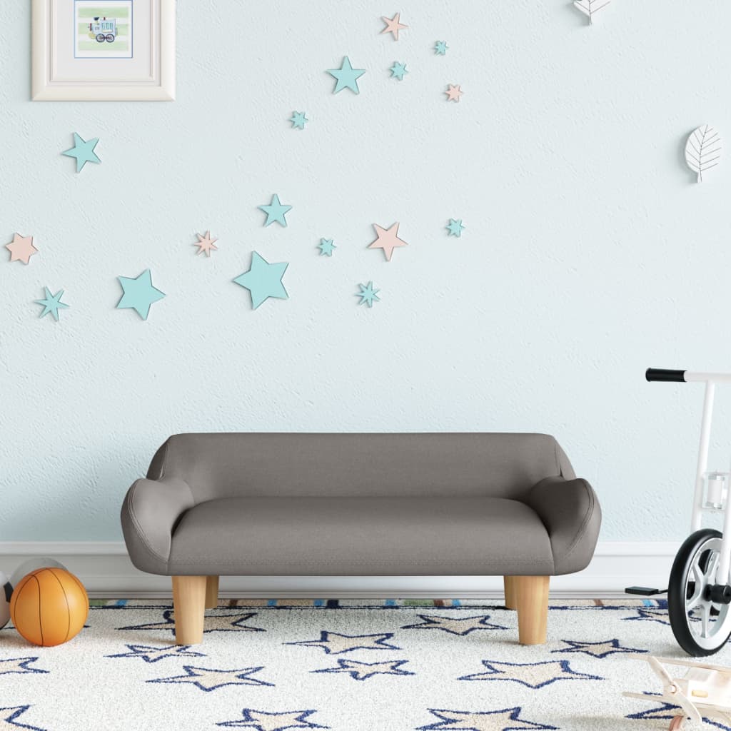Kindersofa 70x40x24 cm Stoff - Yekta