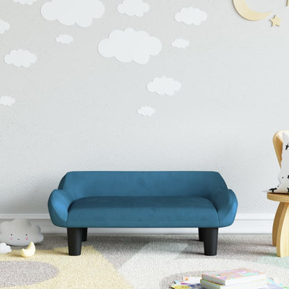 Kindersofa 70x40x24 cm Samt - Yekta
