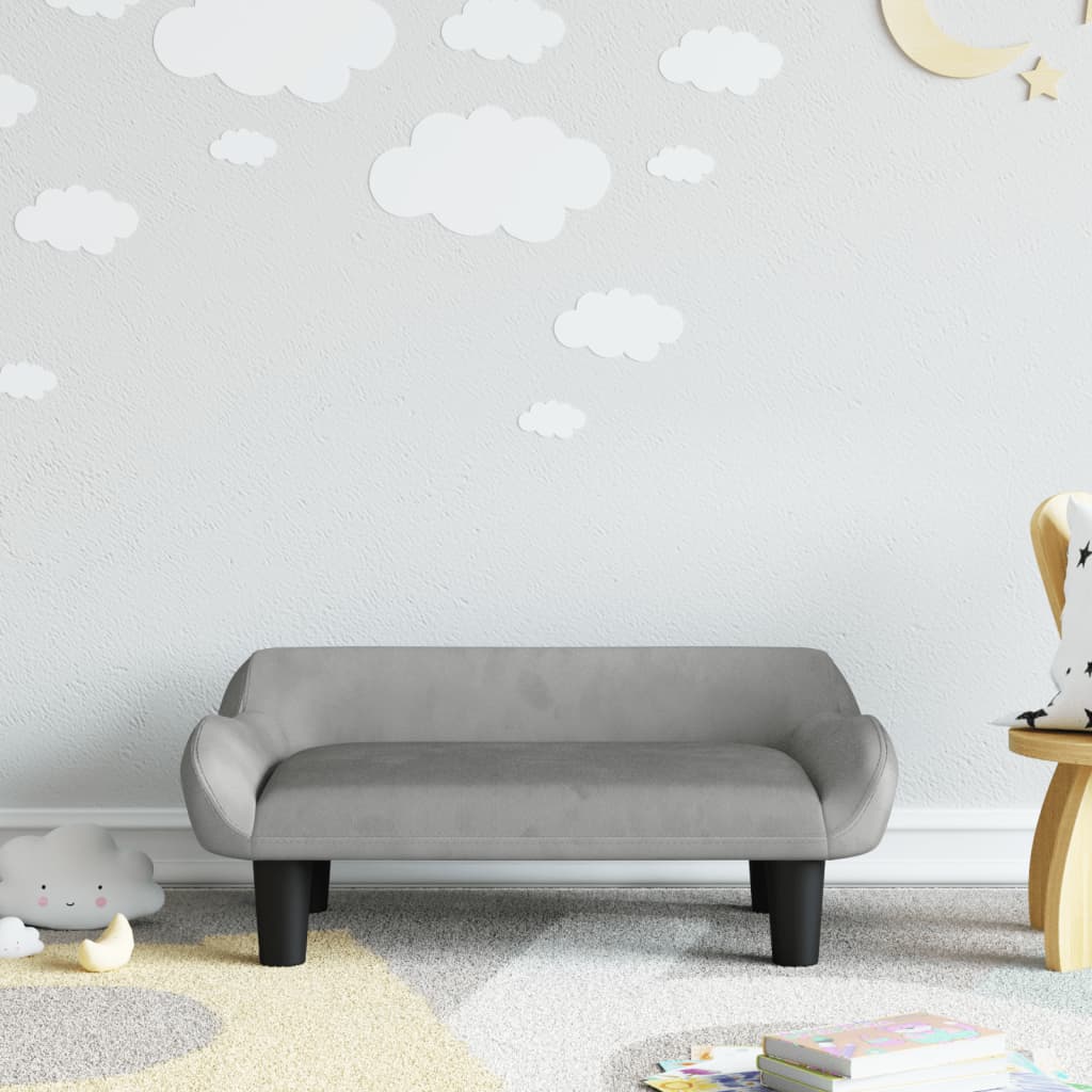 Kindersofa 70x40x24 cm Samt - Yekta