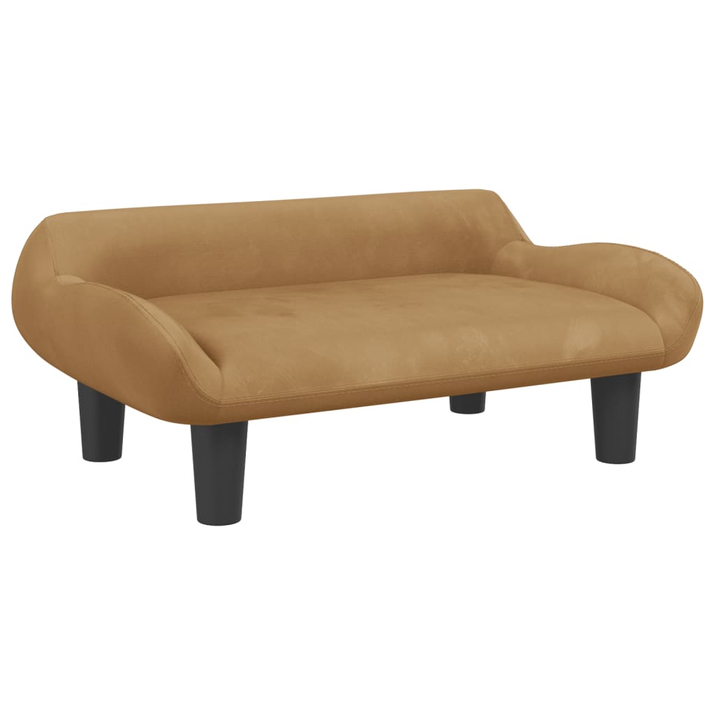 Kindersofa 70x40x24 cm Samt - Yekta