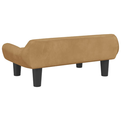 Kindersofa 70x40x24 cm Samt - Yekta