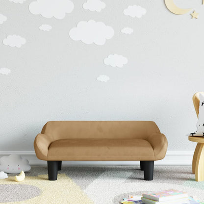 Kindersofa 70x40x24 cm Samt - Yekta