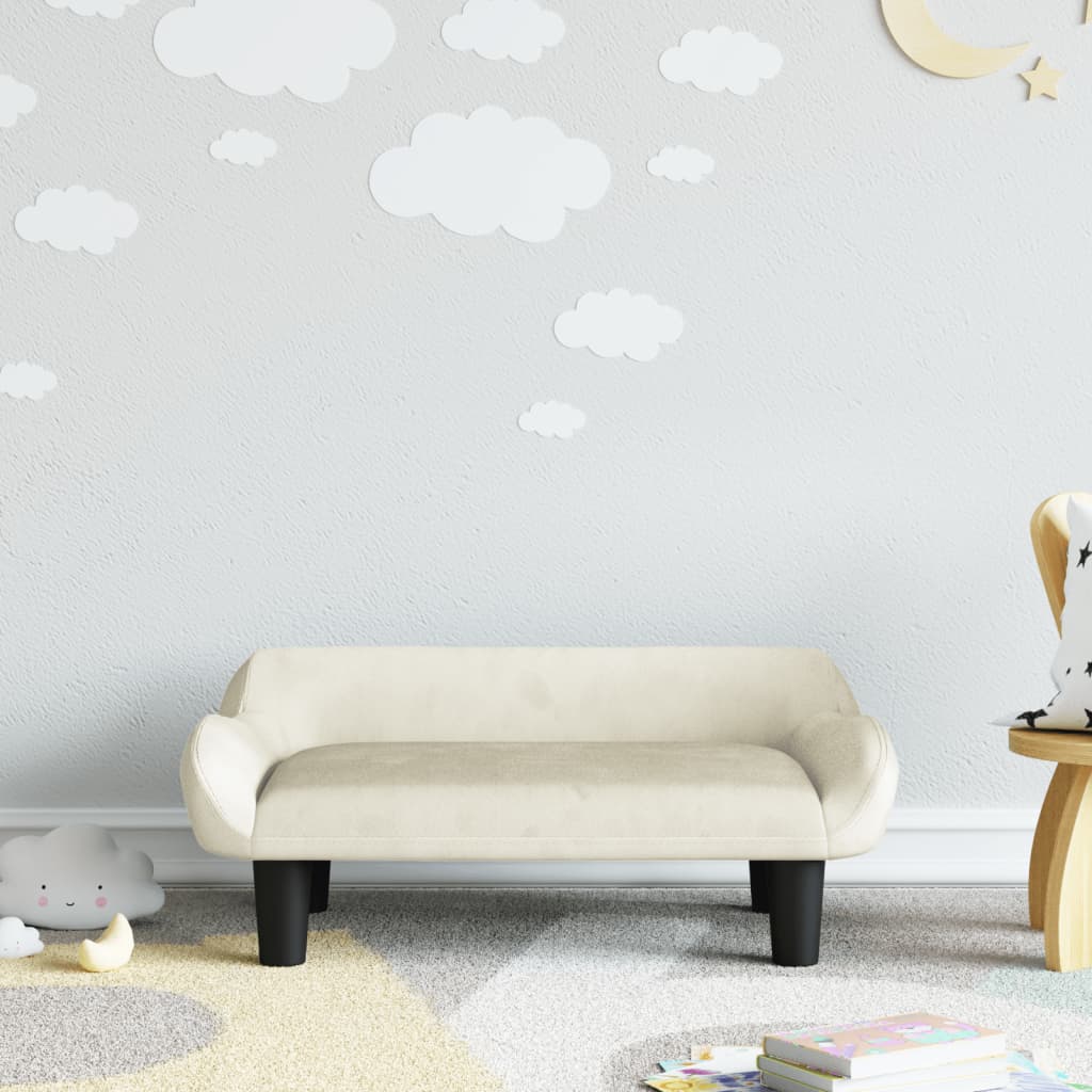 Kindersofa 70x40x24 cm Samt - Yekta