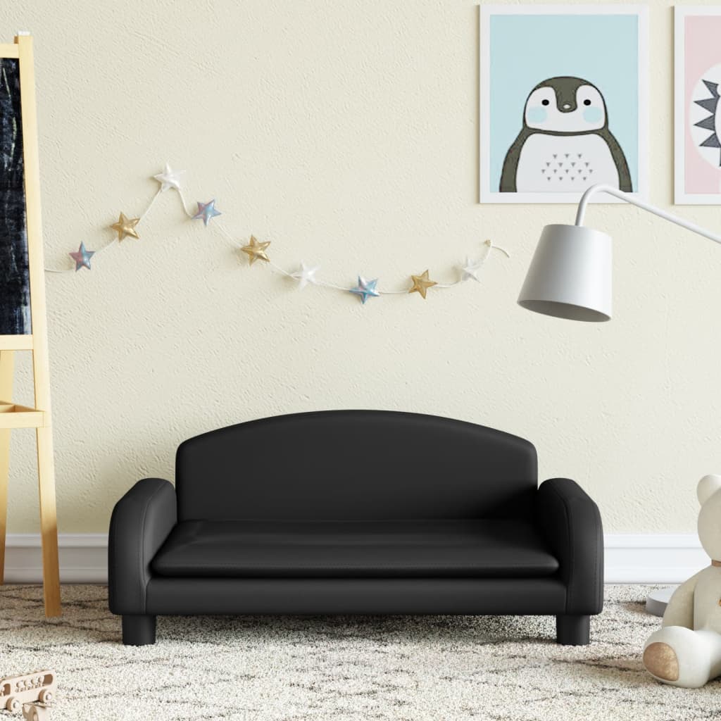 Kindersofa Kunstleder 50x40x30 cm und 70x45x30 cm in verschiedenen Farben - Yekta