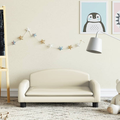 Kindersofa Kunstleder 50x40x30 cm und 70x45x30 cm in verschiedenen Farben - Yekta