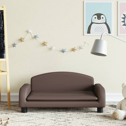 Kindersofa Kunstleder 50x40x30 cm und 70x45x30 cm in verschiedenen Farben - Yekta