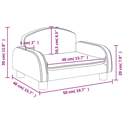 Kindersofa Kunstleder 50x40x30 cm und 70x45x30 cm in verschiedenen Farben - Yekta