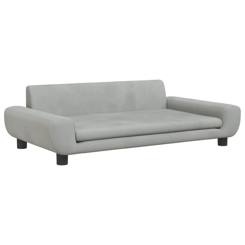Kindersofa Samt 100x54x33 cm und 70x45x33 cm - Verschiedene Farben verfügbar - Yekta