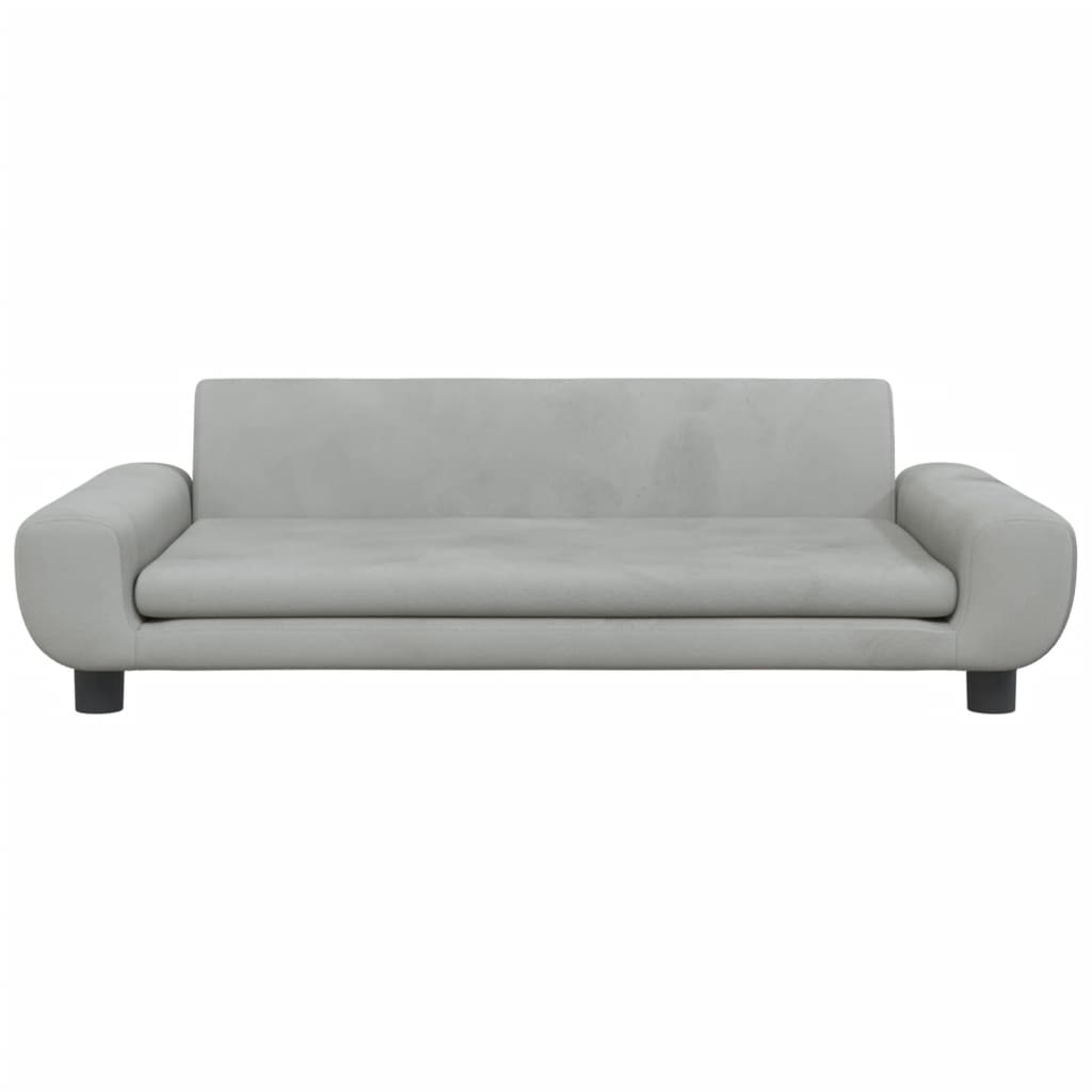 Kindersofa Samt 100x54x33 cm und 70x45x33 cm - Verschiedene Farben verfügbar - Yekta