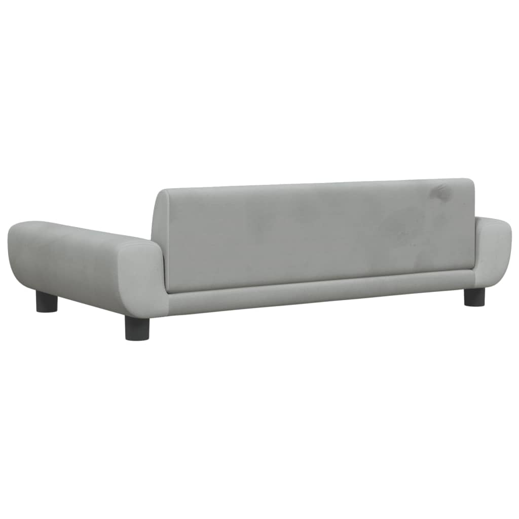 Kindersofa Samt 100x54x33 cm und 70x45x33 cm - Verschiedene Farben verfügbar - Yekta
