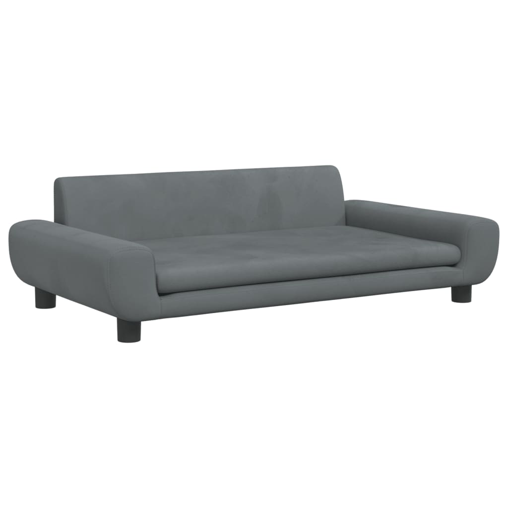 Kindersofa Samt 100x54x33 cm und 70x45x33 cm - Verschiedene Farben verfügbar - Yekta