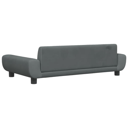 Kindersofa Samt 100x54x33 cm und 70x45x33 cm - Verschiedene Farben verfügbar - Yekta