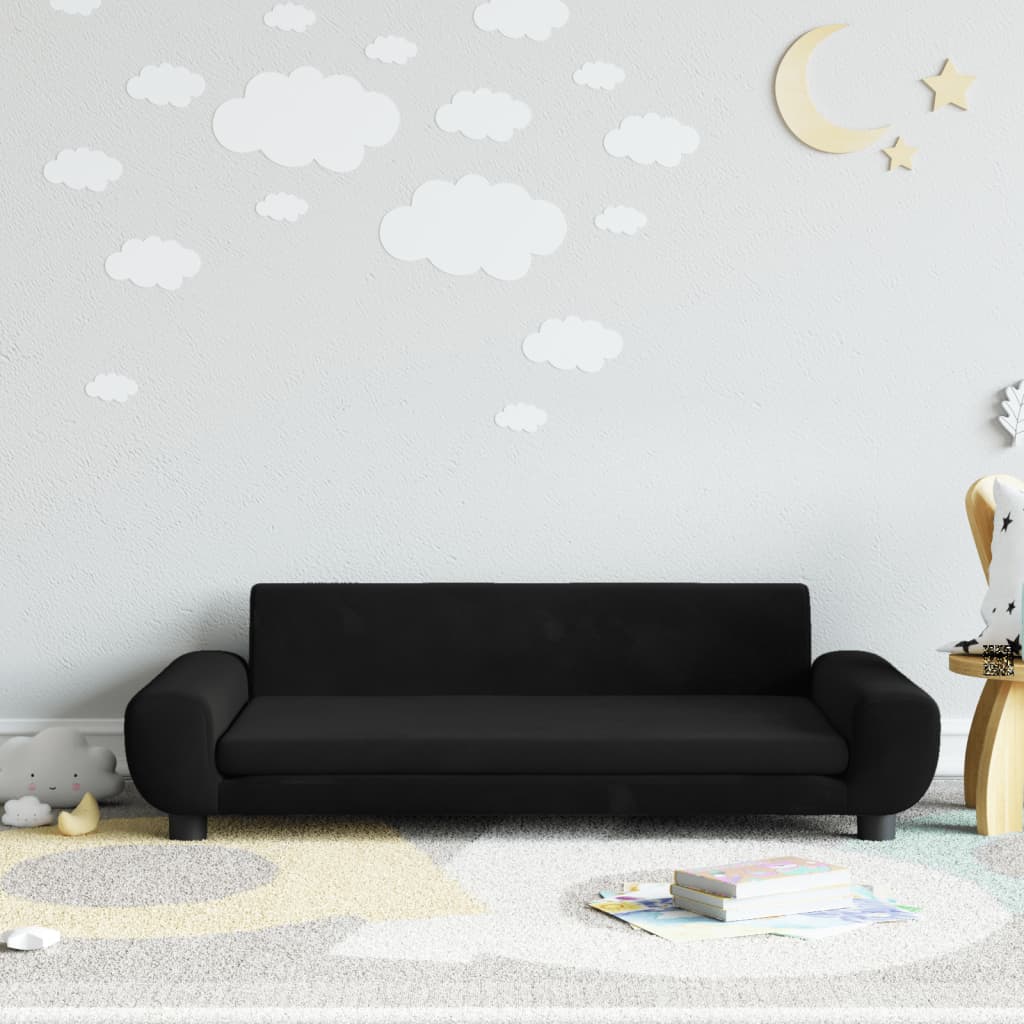 Kindersofa Samt 100x54x33 cm und 70x45x33 cm - Verschiedene Farben verfügbar - Yekta