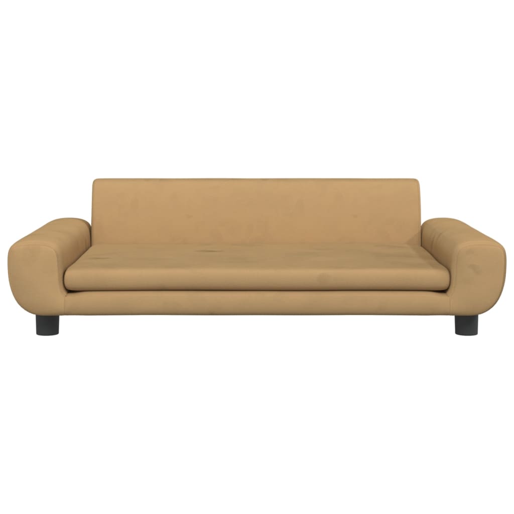 Kindersofa Samt 100x54x33 cm und 70x45x33 cm - Verschiedene Farben verfügbar - Yekta