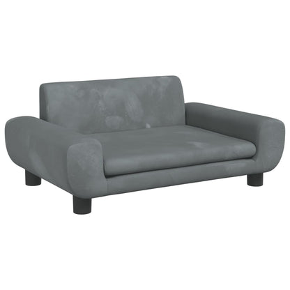 Kindersofa Samt 100x54x33 cm und 70x45x33 cm - Verschiedene Farben verfügbar - Yekta