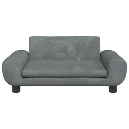 Kindersofa Samt 100x54x33 cm und 70x45x33 cm - Verschiedene Farben verfügbar - Yekta